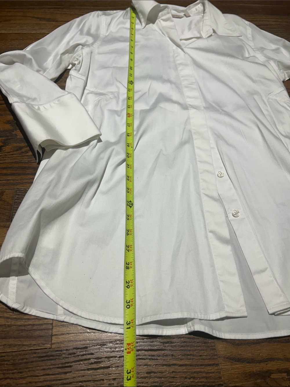 Soft Surroundings White Long-Sleeve Button Front Shirt - Picture 4 of 9